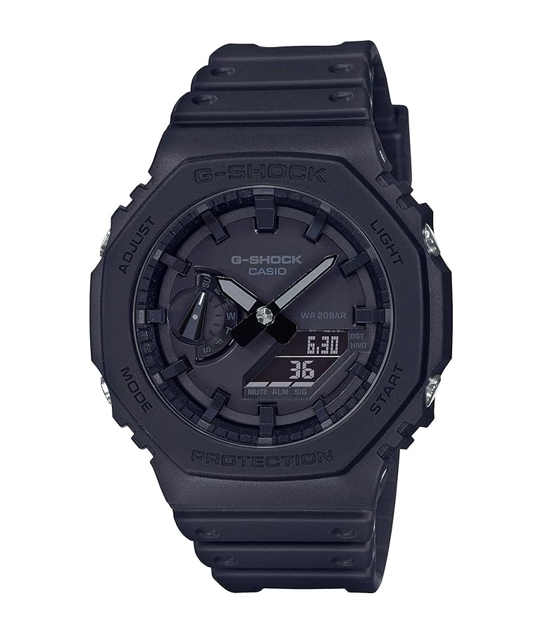 時計 G-SHOCK CARBON CORE GUARD GA-2100-1A1 G-Shock GA-2100-1A1 Retro-Style Ana-Digi with Carbon Core
